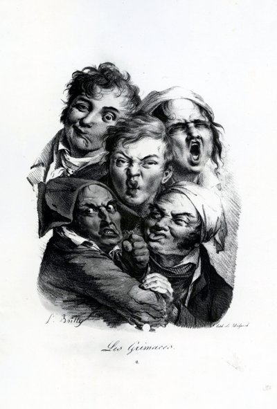 Les Grimaces, c.1823 by Louis Leopold Boilly
